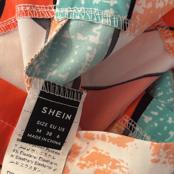 Colorful Abstract Print Romper - Picture 2 of 2